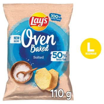 LAY'S Oven Baked Pieczone formowane chipsy ziemniaczane solone
