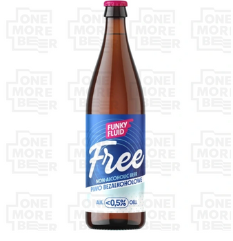 Piwo Funky Fluid Free Non alcoholic beer bezalkoholowe klasyczne butelka 500ml