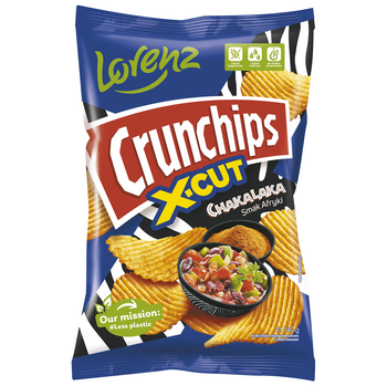 KRÓTKA DATA 05.12.24 Chipsy Crunchips X-Cut Chakalaka Smak Afryki 140g lorenz