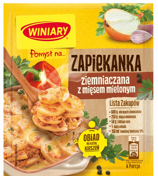 Winiary Pomysł na Zapiekanka z mięsem mielonym ziemniaki mięso 2x42g