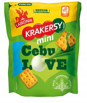 MINI KRAKERSY Lajkonik Smak ZIELONA CEBULKA 100g