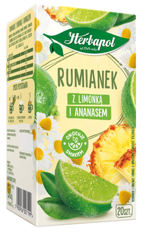HERBATA EKSPRESOWA HERBAPOL RUMIANEK Z LIMONKĄ I ANANASEM 20 TOREBEK
