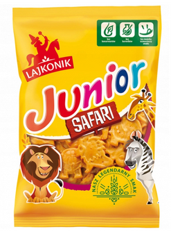 LAJKONIK JUNIOR SAFARI Talarki Krakersy Ciasteczka ze zwierzątkami 125g