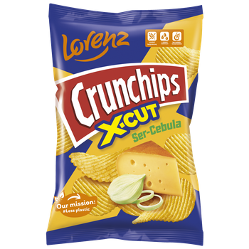 Lorenz Chipsy Crunchips X-Cut Ser-Cebula 140g