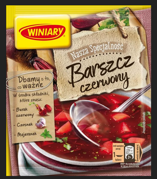 WINIARY BARSZCZ CZERWONY ZE SKLEPU KRÓTKA DATA