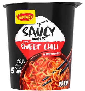 Winiary Saucy Noodles Danie instant słodkie chilli 75 g