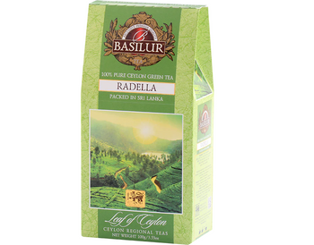Basilur RADELLA herbata zielona WYSOKOGÓRSKA liściasta CEJLOŃSKA - 100 g