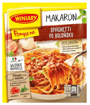 Winiary Pomysł na Makaron Spaghetti po Bolońsku 44 g bolonese