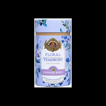 Herbata zielona Basilur LAVENDER BERRY - LAWENDA - 75 g liść - TUBA PREZENT