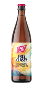 Funky Fluid Free Classy WEST COAST IPA cytrusowe butelka 500 ml