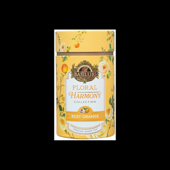 Basilur ROSY ORANGE herbata zielona POMARAŃCZA RÓŻA - 75 g liść WIOSENNA