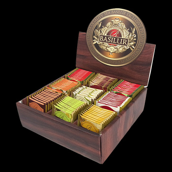 Zestaw herbat Basilur - 9 SMAKÓW Z OWOCAMI - 90szt - herbaciarka na PREZENT