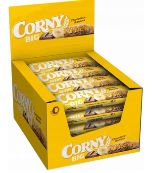 Baton zbożowy Corny Big z mleczną czekoladą i bananami 50g