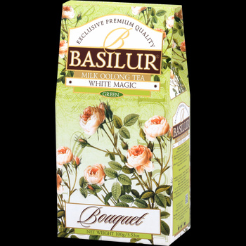 Herbata zielona MILK OOLONG mleczny liściasta Basilur White Magic - 100g