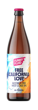 Piwo Funky Fluid Free California Love bezalkoholowe butelka 500 ml
