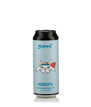 PIWO HERO Browar Birbant bezalkoholowe Hazy IPA 500ML PUSZKA