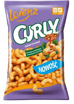 LORENZ CURLY CHRUPKI ORZECHOWE SŁONY KARMEL KARMELOWE Z SŁONYM KARMELEM