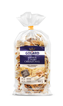 Goliard makaron Wstążki z mąki Orkiszowej 400g