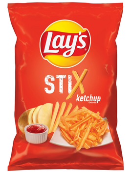 Lay's Stix Chipsy ziemniaczane o smaku ketchupowym 130 g