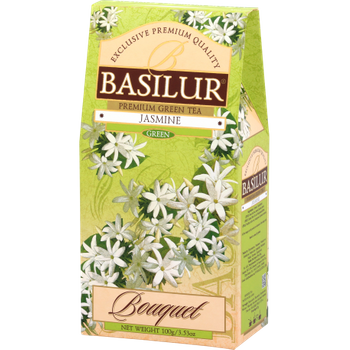 Basilur JASMINE herbata zielona JAŚMINOWA liściasta 100 g